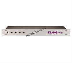KLANG X-KG-VIER Система персонального мониторинга для создания 5-ти 3D стереомиксов. До 24 входных моно каналов. Сеть Dante™ (AES67) 64*40 каналов. ADAT 24 входных канала. Конвертер оптического сигнала в сигнал сети Dante. 4 независимых стереовыхода. Наст - фото 167779