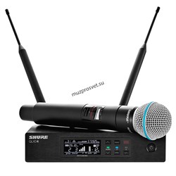 SHURE QLXD24E/B58 G51 вокальная радиосистема с ручным передатчиком BETA58, диапазон 470 - 534 MHz - фото 168258