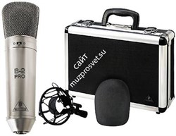 BEHRINGER B-2 PRO студийный конденсаторный микрофон с изменяемой направленностью в комплекте с подвесом, ветрозащитой и кейсом - фото 17758
