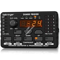 BEHRINGER FBQ100 подавитель обратной связи 8 полос с микрофонным предусилителем, функции компрессора, гейта, задержки - фото 18107