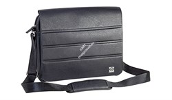 K&M 19705-000-00 сумка для электроники или нот, р-р 365 x 75 x 300 мм, чёрная искуств. кожа, на молнии - фото 18500