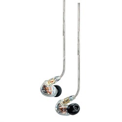 SHURE SE535-CL-E наушники внутриканальные (наушники вставные), три драйвера, прозрачные - фото 18584