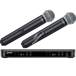 SHURE BLX288E/B58 K3E 606-630 MHz двухканальная радиосистема с двумя ручными передатчикакми BETA 58 - фото 18645