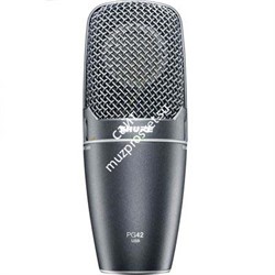 SHURE PG42USB кардиоидный конденсаторный вокальный микрофон c большой диафрагмой, аттенюатор -15дБ, фильтр НЧ, поключение по USB - фото 18868