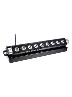 LED Wash Wireless W
                Прожектор LED Wash Wireless W
Прожектор, 9 высокомощных LED (15 Вт) RGBWA (5-in-1). Электронный диммер 0-100%. Строб. Угол луча 30°. Управление: DMX512, автоматический режим, master/slave. До 5 часов автономной работы а - фото 190869