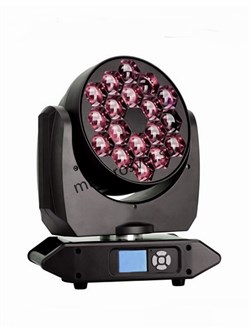 Mini Bee TX1810ZOOM
                    Прожектор  Mini Bee TX1810ZOOM. 
Вращающаяся голова.  Zoom: линейный от 7°до 55°, 18 высокомощных (10 Вт) светодиодов RGBW 4 в 1. Раn: 540°. Tilt 180°. Электронный диммер 0-100%. Строб 1-30 вспышек в секунду. Управл - фото 190885