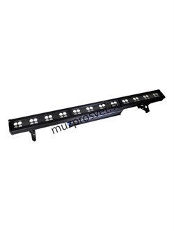 LED Bar 48 C+W LEDs
                Прожектор LED Bar 48 C+W LEDs
Прожектор, 48 белых светодиодов (12 cold white + 36 warm white). Электронный диммер 0-100%. Строб. Угол луча 25°. Управление: DMX512, звуковая активация, автоматический режим, master/slave. - фото 190901
