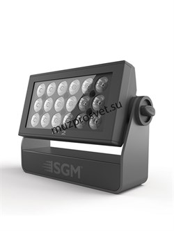 P-2
                Прожектор P-2
LED панель заливного света для сценических и архитектурных применений, 18 х RGBW/10 Вт. (50 000 ч.), угол раскрытия 43° (опционально возможны 21° и 15°), количество каналов DMX 3,5,9,11 - 21, IP 65, потребляемая мощность  - фото 190997