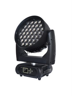 EVA3715Z
                    Прожектор EVA3715Z
Вращающаяся голова, 37 светодиодов OSRAM 4-in-1 (RGBW) по 15Вт каждый. Изменяемый угол раскрытия луча 6° - 60°. Вращение по Раn 630°, Tilt 265°. Изменяемая температура цвета от 2000 до 8000К. Электронный дим - фото 191346
