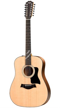 TAYLOR 150e 100 Series, гитара электроакустическая двенадцатиструнная, форма корпуса дредноут, мягкий чехол - фото 19153