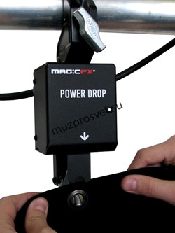 POWER DROP
                Крепление POWER DROP
Механизм дистанционного сброса занавеса. Максимальная нагрузка 8 кг. Управление: 230V on/off или DMX512 при использовании свитчера. Габариты: 13,5 x 7,6 x 7,4 см. Вес: 0,9 кг. Питание: 230 V. Потребление: 10 - фото 191685