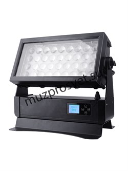 Washlight V5 Zoom IP65
                Прожектор Washlight V5 Zoom IP65
Полноцветная LED панель для архитектурных и сценических применений, 36 светодиодов RGBW 4 в 1 (50 000 ч.) по 15 Вт каждый, угол раскрытия 7°-58°.  DMX каналов 3/4/5/15/20/21/37. Степе - фото 191805
