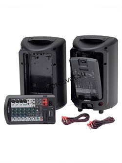 STAGEPAS400BT1M
                Портативная система звукоусиления STAGEPAS400BT1M
Портативная система звукоусиления 400 Вт с 8-ми канальным микшерным пультом со встроенным усилителем, двумя 8-ми дюймовыми акустическими системами, USB-разъемом для iPod/iPh - фото 191808