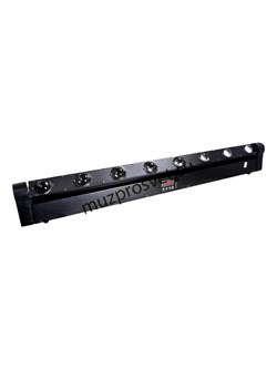 LINEAR BEAM PIXEL F
                Прожектор LINEAR BEAM PIXEL F
Светодиодный подвижный прожектор 8PCS 10Вт RGBW LEDs 15 DMX каналов управления. Входное напряжение: AC200/220V 50-60Hz Потребляемая мощность:125 W. Размеры:1064x 84x180mm. Вес:7.5кг. - фото 191977