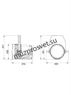 Прожектор Electric Zoom LED Par 4 in 1 - фото 191984