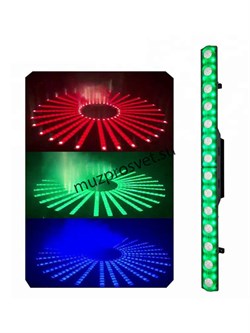 Led sunstrip 5050
                Прожектор Led sunstrip 5050
Светодиодный прожектор. Источник света 14шт по 3В CREE диоды с цветовой температурой 2600К. Угол раскрытия луча 4 градуса. Управление Dmx512: 6/9/51, встроенные программы. Диммер, стробирование - фото 192002
