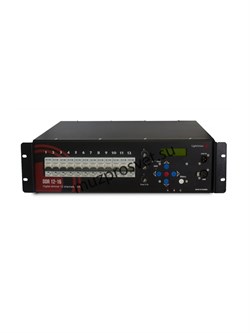 DDR 12-16LE
                Диммер DDR 12-16LE
Цифровой диммер, 12 каналов по 3 кВт, установка в рэк 19”, замедляющие дросселя, управление по Art-net-II  и DMX. - фото 192130