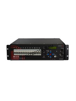 DDR 12-25E
                Диммер DDR 12-25E
Цифровой диммер, 12 каналов по 5 кВт, установка в рэк 19”, управление по Art-net-II и DMX - фото 192131