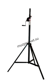 ALT 300
                Штатив ALT 300
Профессиональный штатив с ручной лебедкой, высота подъема min 1,6 м, max 3 м, диаметр установки 0,9-1,25 м, нагрузка 70 кг, вес 14 кг. - фото 192269