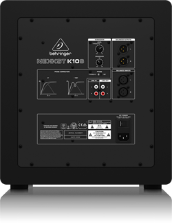 Behringer K10S сабвуфер 10" 180Вт, переменный фильтр низких частот - фото 192516