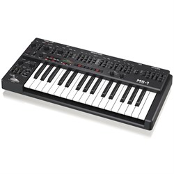 Behringer MS-1-BK аналоговый синтезатор, 32 полноразмерных полувзвешенных клавиши, аналоговые VCO, VCF и VCA, фильтр нижних частот. Черный - фото 192651