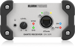 KLARK TEKNIK DN 30R конвертер аналогового стереосигнала из протокола Dante - фото 192770
