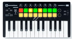 NOVATION LaunchKey Mini MK2 контроллер, 25 клавиш, 16 полноцветных пэдов - фото 19431