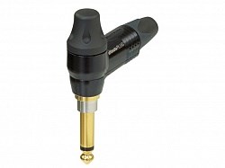 Разъем Jack 1/4" кабельный, моно, угловой, на кабель ?4-7 мм, с регул. тембра и защитой от щелчка - фото 199695