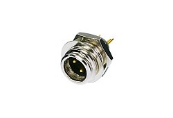 Разъем TINY XLR панельный, 5 контактов, штекер, макс. толщина панели 6 мм - фото 199900