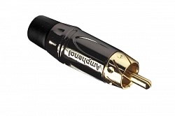 ACPL-CBK - Кабельный разъем RCA, M серия, Папа, Черный хром, Черный, Позолоченные контакты - фото 199937
