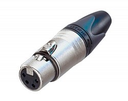 Разъем XLR кабельный, 4 контакта, гнездо - фото 200385