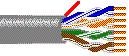 витая пара категории 5E UTP 4x2x24 AWG одножильный  (500m) , для улицы -30 +70 - фото 200803
