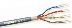 витая пара 6А категории   UTP CAT6a  4X2XAWG23,   305 м. серый, одножильный, медный - фото 200832