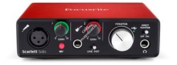 FOCUSRITE Scarlett Solo 2nd Gen USB аудио интерфейс, 2 входа/2 выхода - фото 20114