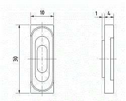 Головка динамическая 1 x 3 см 8 Ом, 0,5 Вт  (Art.2801) - фото 201860