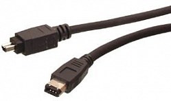 Кабель IEEE 1394 FIREWIRE 6P-4P для соединения DV камеры с компьютером, длина 1.5 м - фото 202308