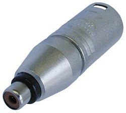 Адаптер XLR 3 контакта штекер - RCA гнездо - фото 202322