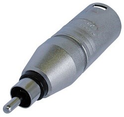 Адаптер XLR 3 контакта штекер - RCA штекер - фото 202323