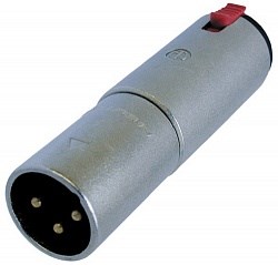 Адаптер XLR 3 контакта штекер - JACK 1/4" гнездо (балансный) - фото 202337