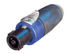 Адаптер NL4FC - JACK 1/4" гнездо небалансный, контакты: +1 - TIP, -1 - SLEEVE - фото 202343