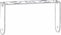 U-образный   кронштейн горизонтальный для IP6-1152B - фото 202459