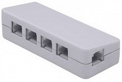 Сплиттер RJ45, 1 вход 4 выхода, для подключения нескольких консолей MICPAT-4 или панелей ZONE4R - фото 203168