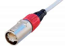 Патч кабель RJ45, с металл. корпусом IP65 на одном конце, 6 кат. экранир. (S/FTP), длина 3 м - фото 203849