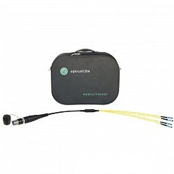Кабель оптический переходной opticalCon QUAD-ST, 4-канальный, многомодовый, PC, в кейсе, длина 1м - фото 203898