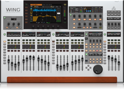 Behringer WING цифровой микшер, 48 каналов, 24 фейдера, 10" сенсорный экран, 8FX, 16MIX, 8MATRIX, 4MAIN, 3хAES50, USB 2.0 audio, слот для опциональных карт (по умолчанию установлена карта с двумя портами для SDI) - фото 204242