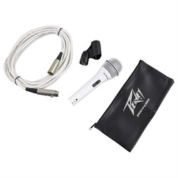 Peavey PVi 2W XLR Комплект с динамическим микрофоном  кабелем и креплением - фото 205410