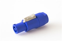 Anzhee POWERCON BLUE. Кабельный разъем типа PowerCon, входной (синий), допустимая нагрузка 20A/250В - фото 206112