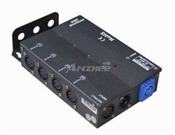 Оптический 4-канальный сплиттер DMX-сигнала Anzhee DMX Splitter 4. Сплиттер DMX-сигнала, 4 выхода - фото 206117