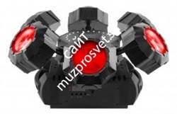 CHAUVET-DJ Helicopter Q6 6-лучевой светодиодный мультиэффект 3в1 с встроенным лазером и стробоскопом - фото 21008