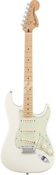 FENDER DLX ROADHOUSE STRAT MN OWT электрогитара Deluxe Roadhouse Strat, цвет олимпик уайт, кленовая накладка грифа - фото 21037